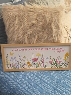 Dolly Parton New Wildflowers Don't Care Where They Grow Framed Wall Art - Beige